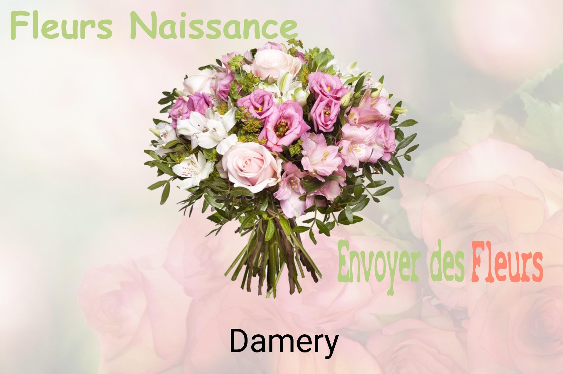 Bouquet de fleurs de naissance livré à Damery